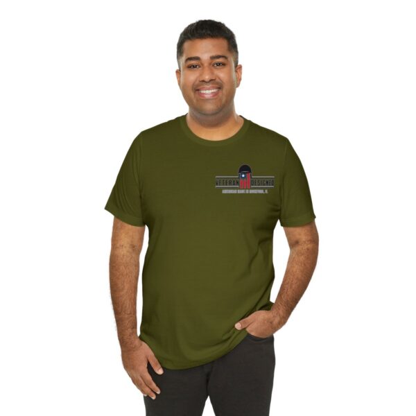 "Thinking of the Rear" with veteran logo (dark shirt) - Image 20