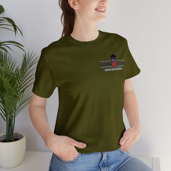 "Thinking of the Rear" with veteran logo (dark shirt) - Image 21