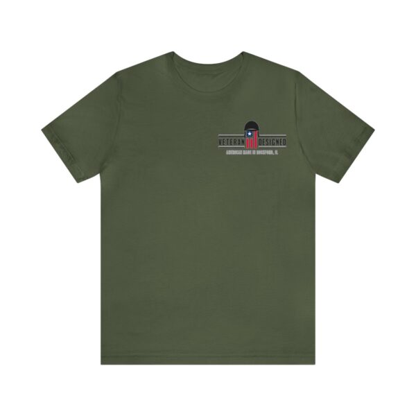 "Thinking of the Rear" with veteran logo (dark shirt) - Image 38