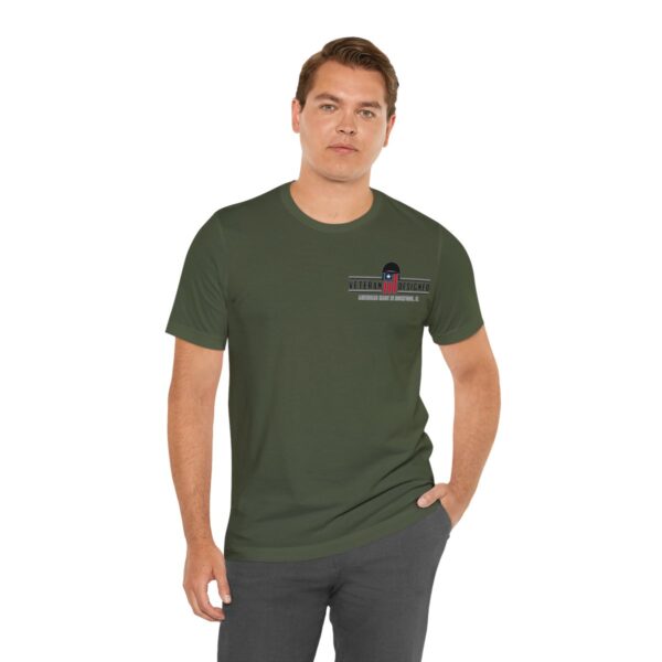 "Thinking of the Rear" with veteran logo (dark shirt) - Image 42