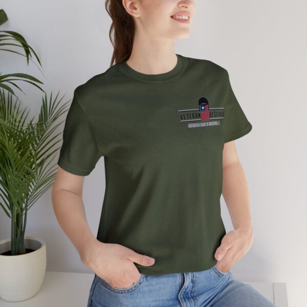 "Thinking of the Rear" with veteran logo (dark shirt) - Image 45