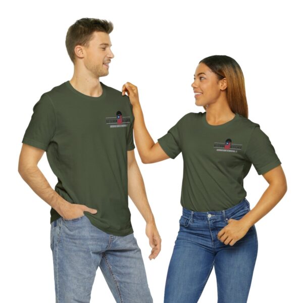 "Thinking of the Rear" with veteran logo (dark shirt) - Image 46