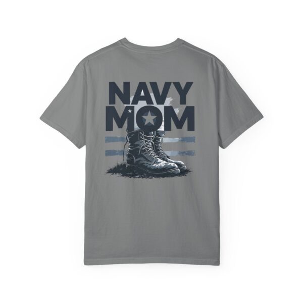 navy mom t shirt, unisex military apparel, veteran gift, garment dyed tee, patriotic shirt