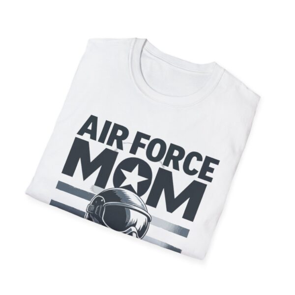 air force mom unisex softstyle t shirt | gift for military families, mother's day tee, patriot apparel, casual wear, veteran's day