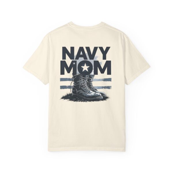 navy mom t shirt, unisex military apparel, veteran gift, garment dyed tee, patriotic shirt