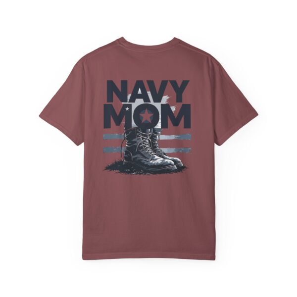 navy mom t shirt, unisex military apparel, veteran gift, garment dyed tee, patriotic shirt