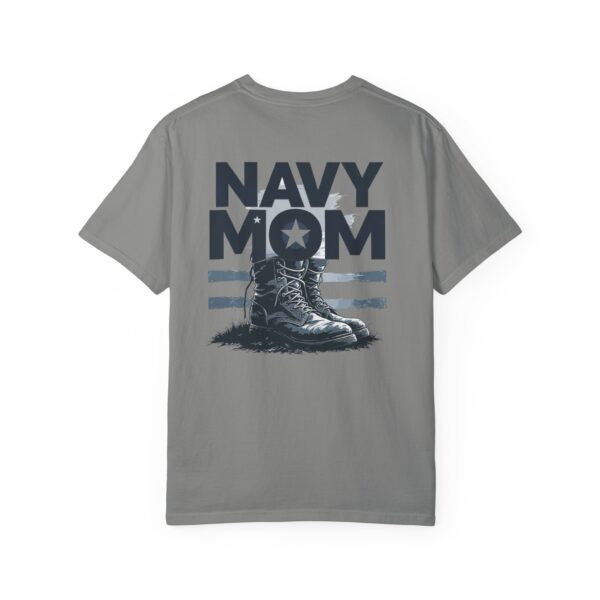 navy mom t shirt, unisex military apparel, veteran gift, garment dyed tee, patriotic shirt