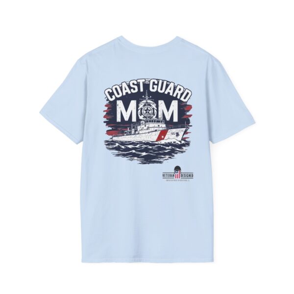 coast guard mom t shirt | unisex softstyle tee for proud military families, perfect gift for mothers day, birthday, or veterans day