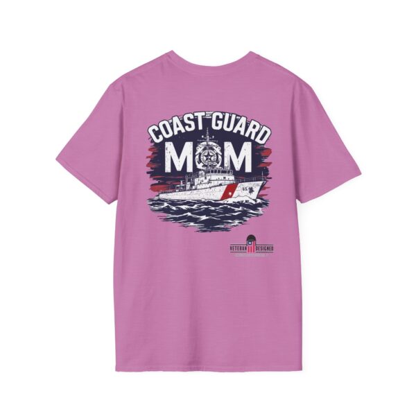 coast guard mom t shirt | unisex softstyle tee for proud military families, perfect gift for mothers day, birthday, or veterans day