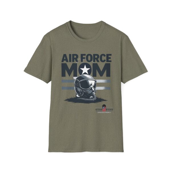 air force mom unisex softstyle t shirt | gift for military families, mother's day tee, patriot apparel, casual wear, veteran's day
