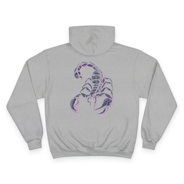 neon scorpion graphic hoodie