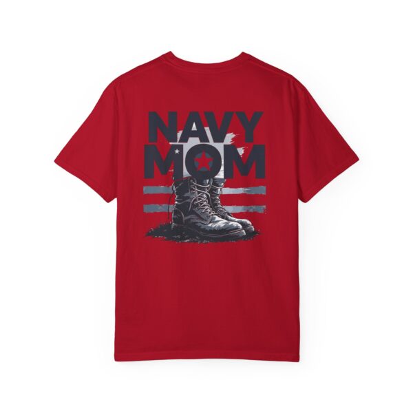 navy mom t shirt, unisex military apparel, veteran gift, garment dyed tee, patriotic shirt