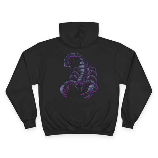 neon scorpion graphic hoodie