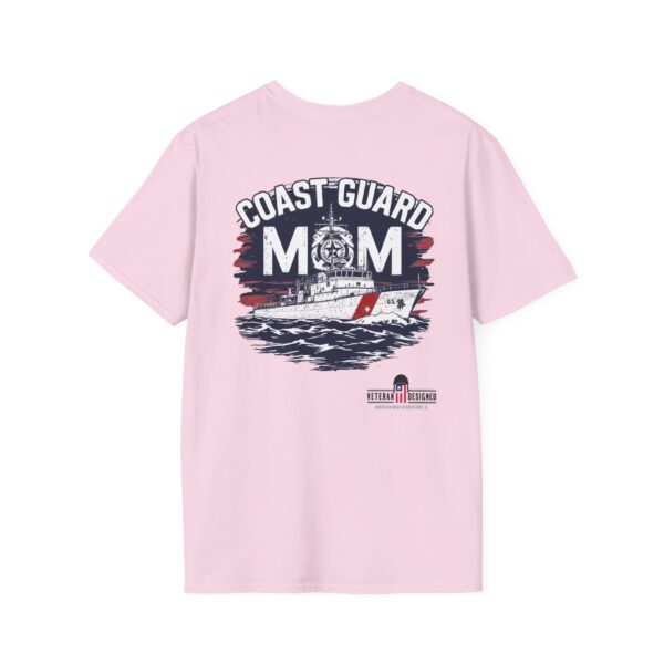 coast guard mom t shirt | unisex softstyle tee for proud military families, perfect gift for mothers day, birthday, or veterans day