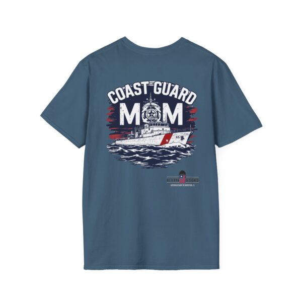 coast guard mom t shirt | unisex softstyle tee for proud military families, perfect gift for mothers day, birthday, or veterans day