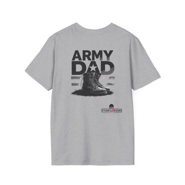 army dad t shirt, military appreciation gift, unisex softstyle tee, father's day shirt, veteran's day apparel, army family clothing