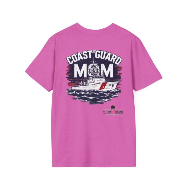 coast guard mom t shirt | unisex softstyle tee for proud military families, perfect gift for mothers day, birthday, or veterans day