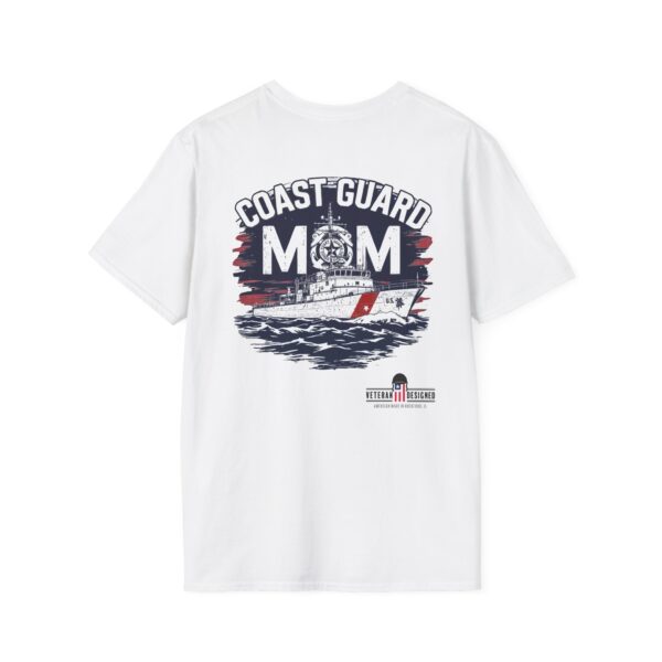 coast guard mom t shirt | unisex softstyle tee for proud military families, perfect gift for mothers day, birthday, or veterans day