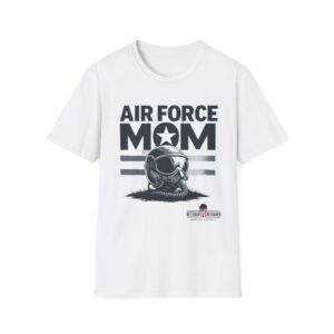 air force mom unisex softstyle t shirt | gift for military families, mother's day tee, patriot apparel, casual wear, veteran's day