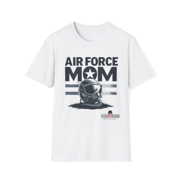 air force mom unisex softstyle t shirt | gift for military families, mother's day tee, patriot apparel, casual wear, veteran's day