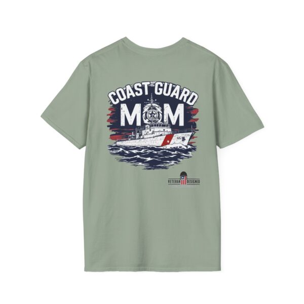 coast guard mom t shirt | unisex softstyle tee for proud military families, perfect gift for mothers day, birthday, or veterans day