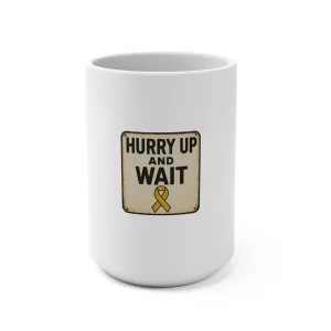 funny quote 15oz mug, gift for coffee lovers, unique office mugs, humor mug, birthday gift, yellow ribbon design