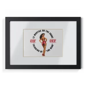 framed art decor retro pinup style framed picture girl red bikini red hat 5630048321331770423 2048