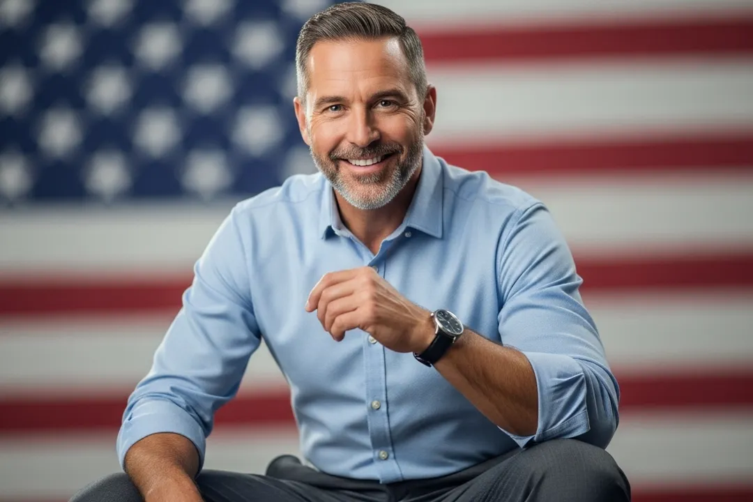 veteran entrepreneur american flag